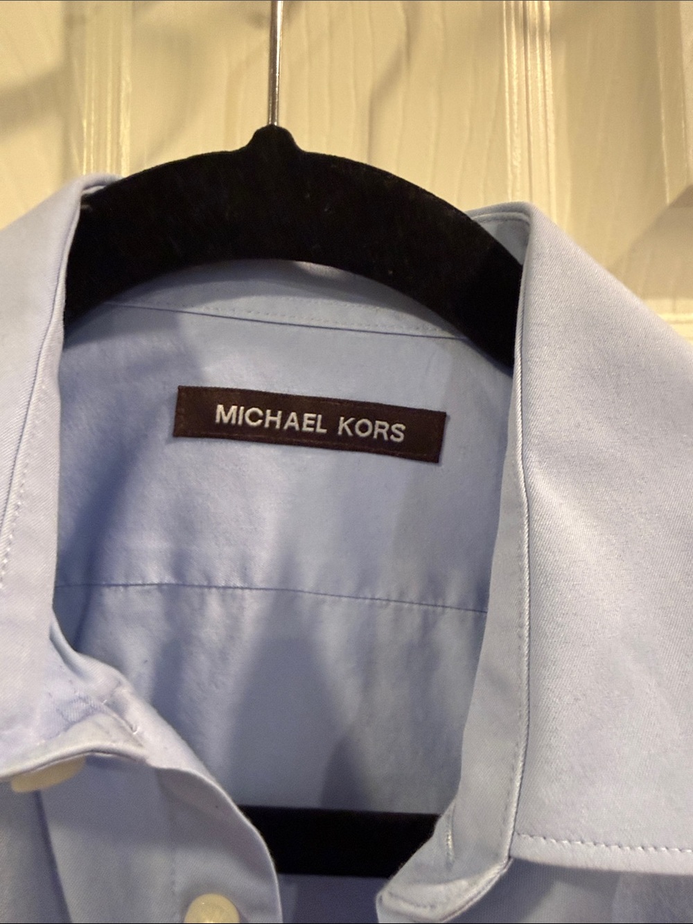 Michael Kors Boys blue dress shirt, Size 18 - Picture 2 of 2